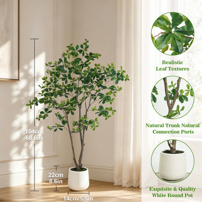 Olitree Faux Olive Tree Indoor Plant With Realistic Wood Trunk