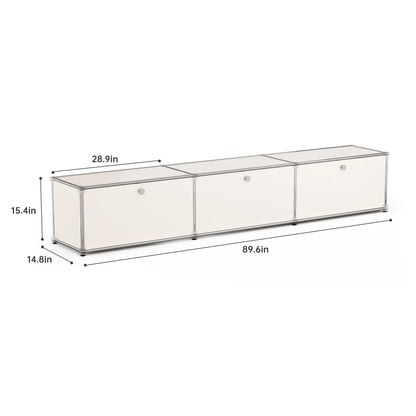 Modern Stainless Steel Storage Cabinet For Living Room And Home Office TV Stand