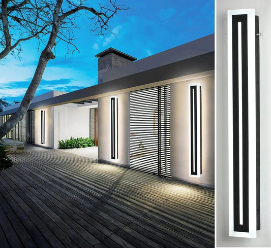 Outdoor Modern LED Wall Sconce IP67 Frosted Acrylic