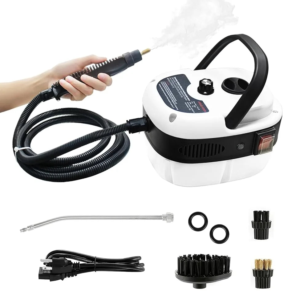 2500W Portable Handheld Steam Cleaner With Multiple Accessories