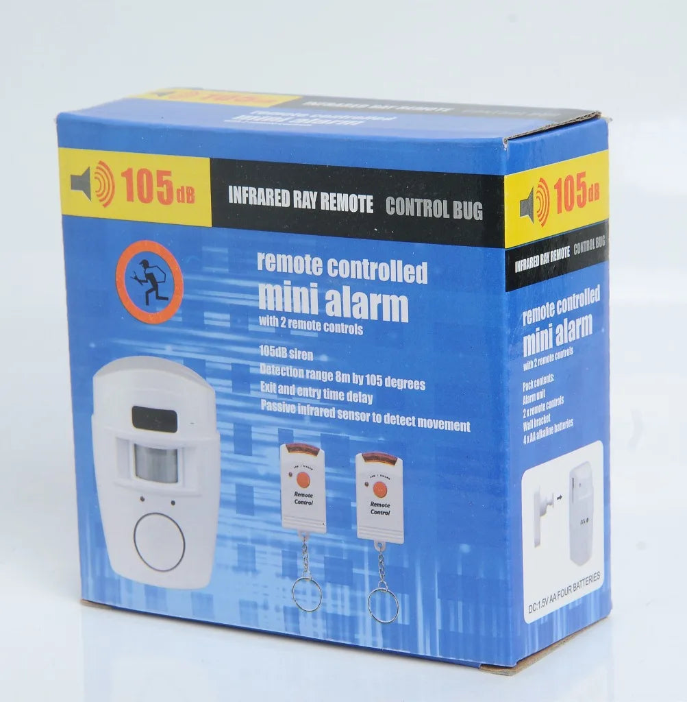 Wireless Motion Sensor Alarm System Indoor Outdoor With Remote Control