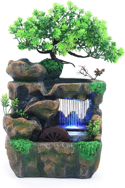 KONGKUNI Indoor Meditation Waterfall Fountain With Automatic Pump