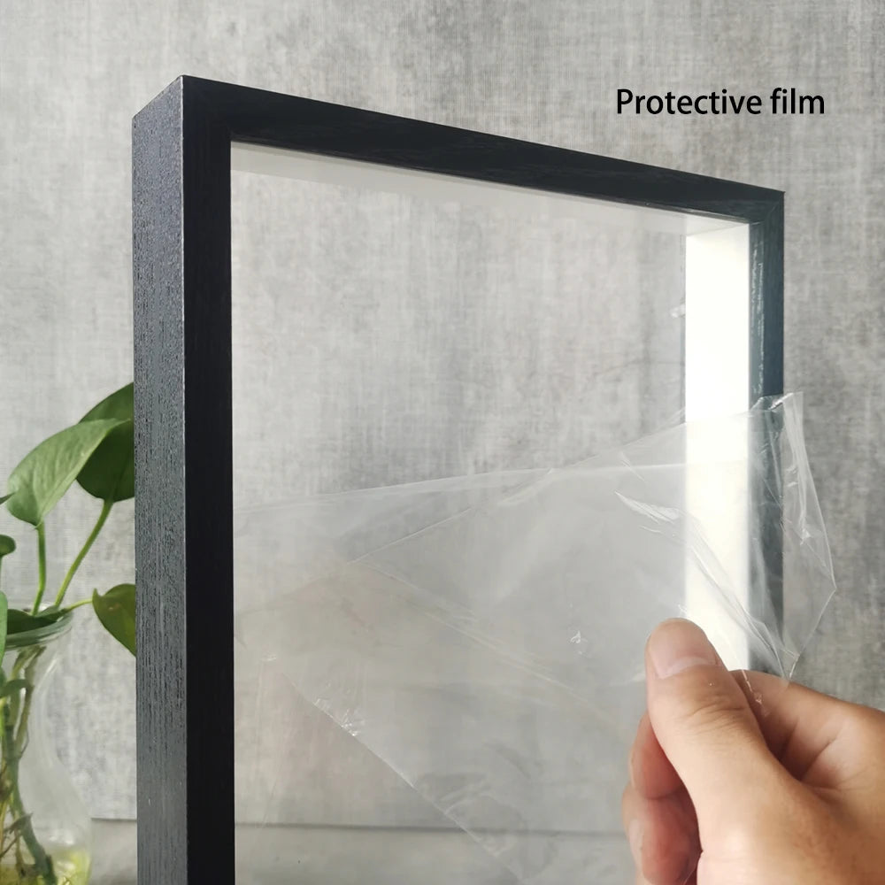 Wooden Shadow Box Frame For Displaying Three Dimensional Photos
