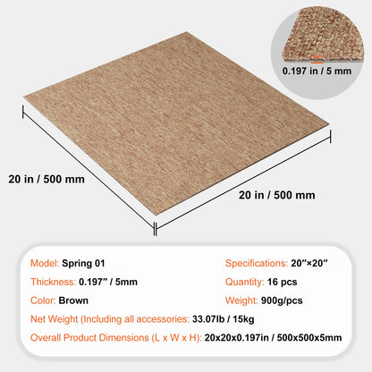 Padded Carpet Tiles For Soft And Anti Slip Indoor Flooring