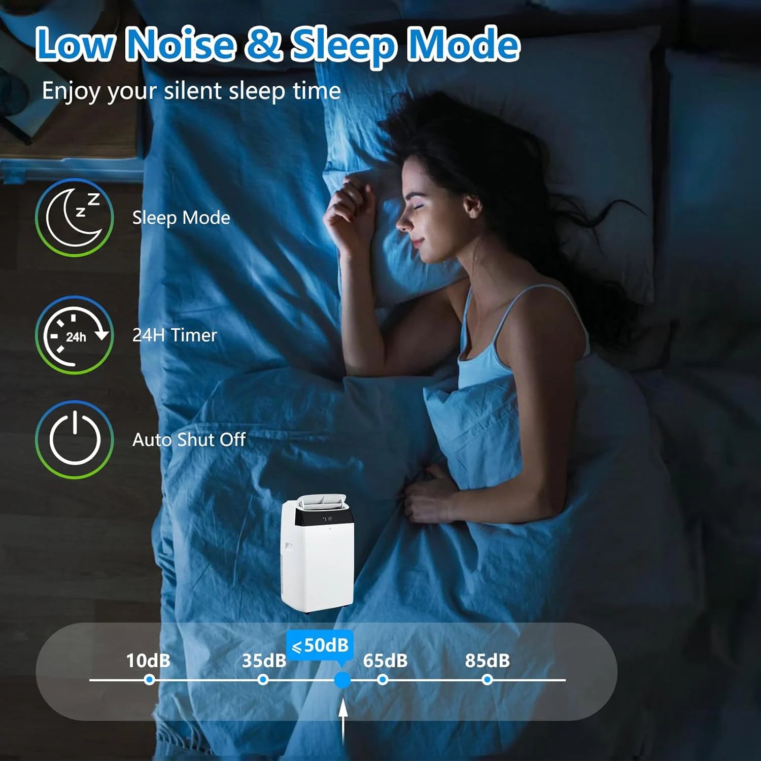 Adoolla Portable Air Conditioner With Remote And Dehumidifier