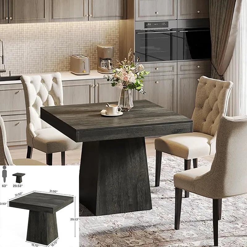 LITTLE TREE Dining Table For Four To Six Tapered Legs