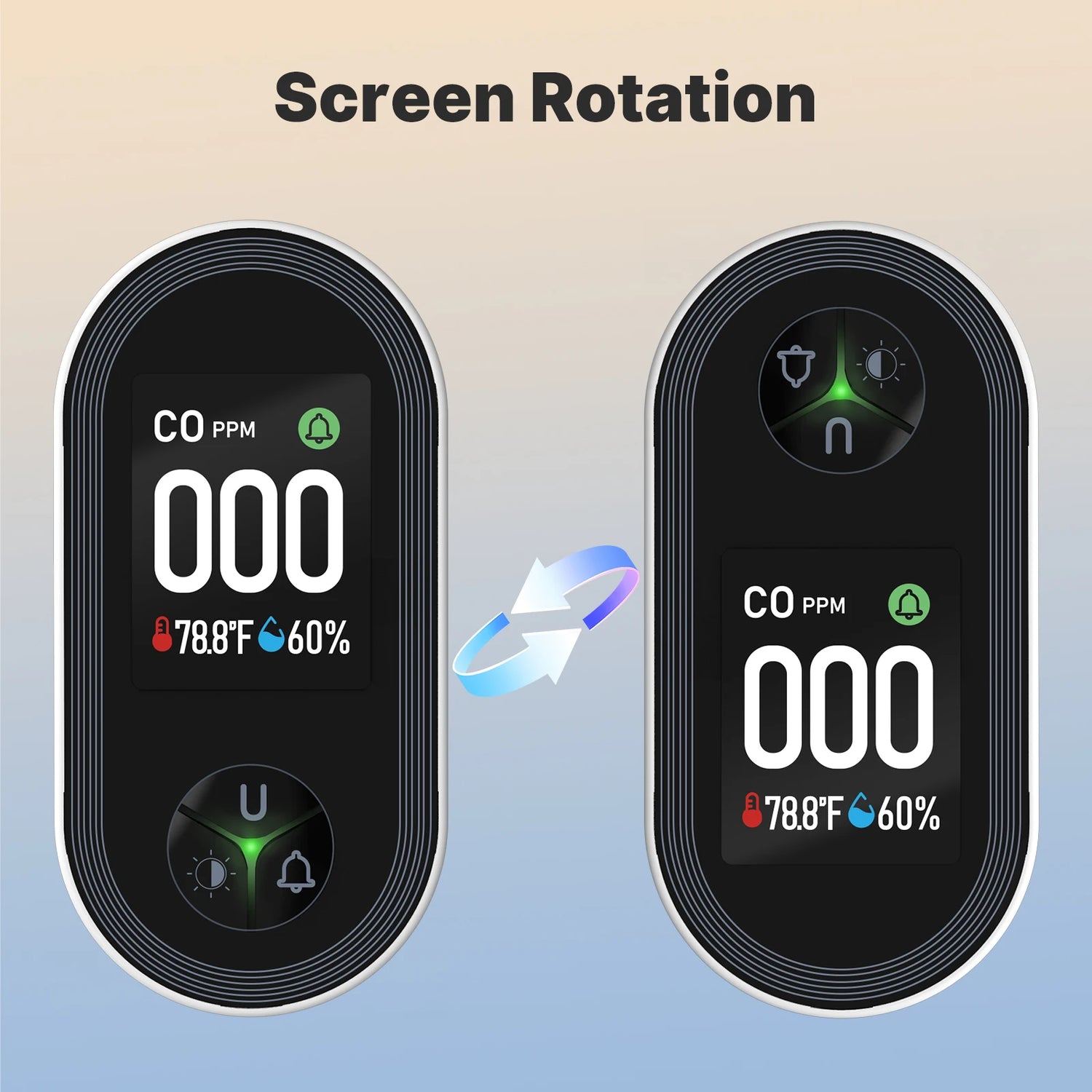 MOES 3-in-1 Carbon Monoxide Detector Plug-In With Display