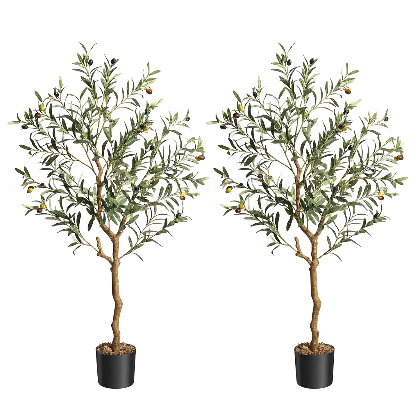 HiMISS Artificial Olive Tree Realistic Faux Indoor Plant in Pot