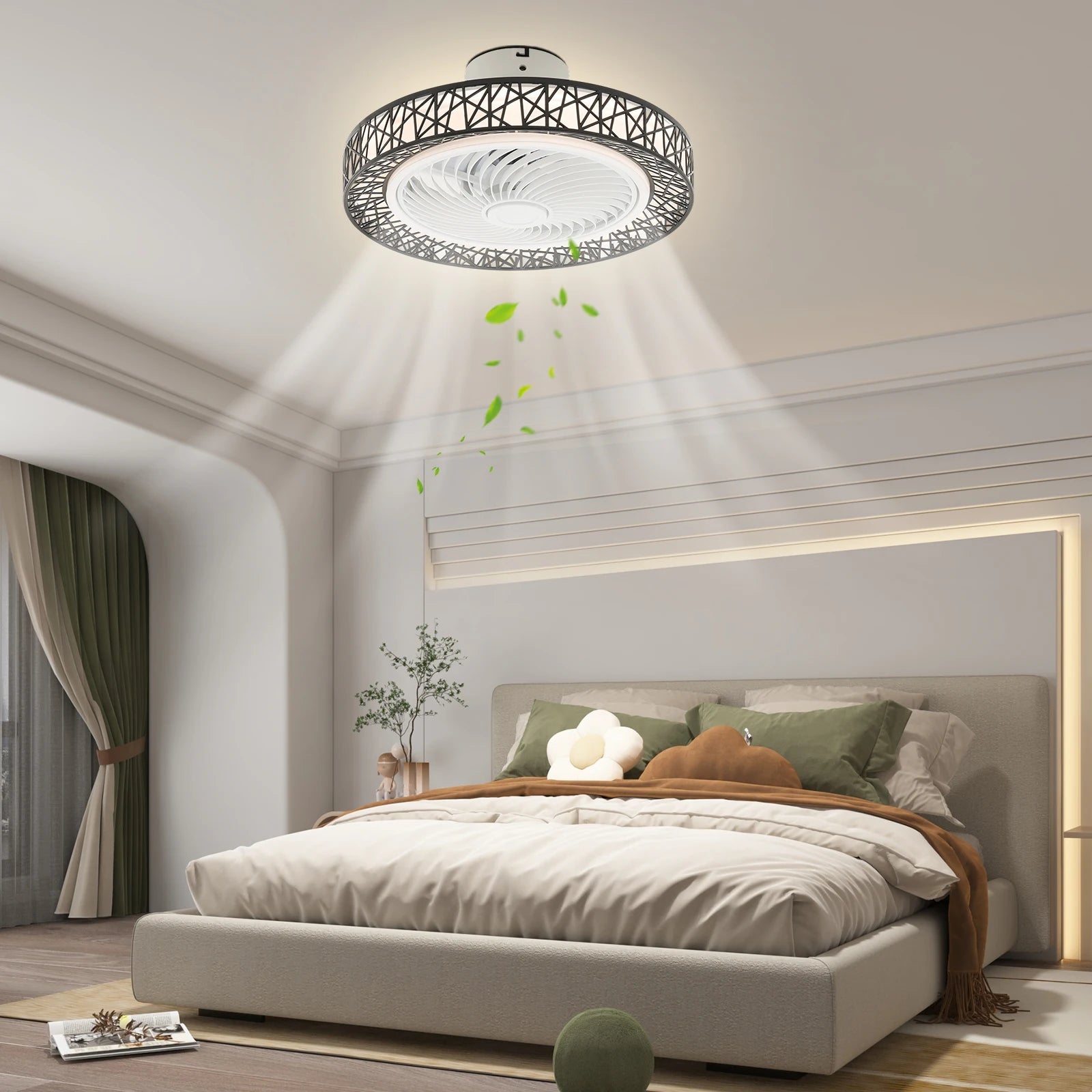 Modern Ceiling Fan Light With Remote Control For Living Spaces