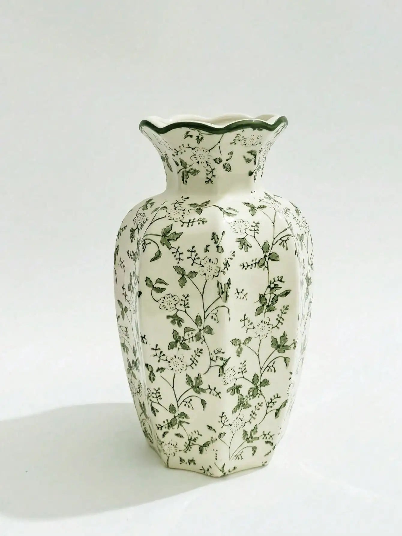 Porcelain Vase Chinese Retro Floral Decor Living Room Office