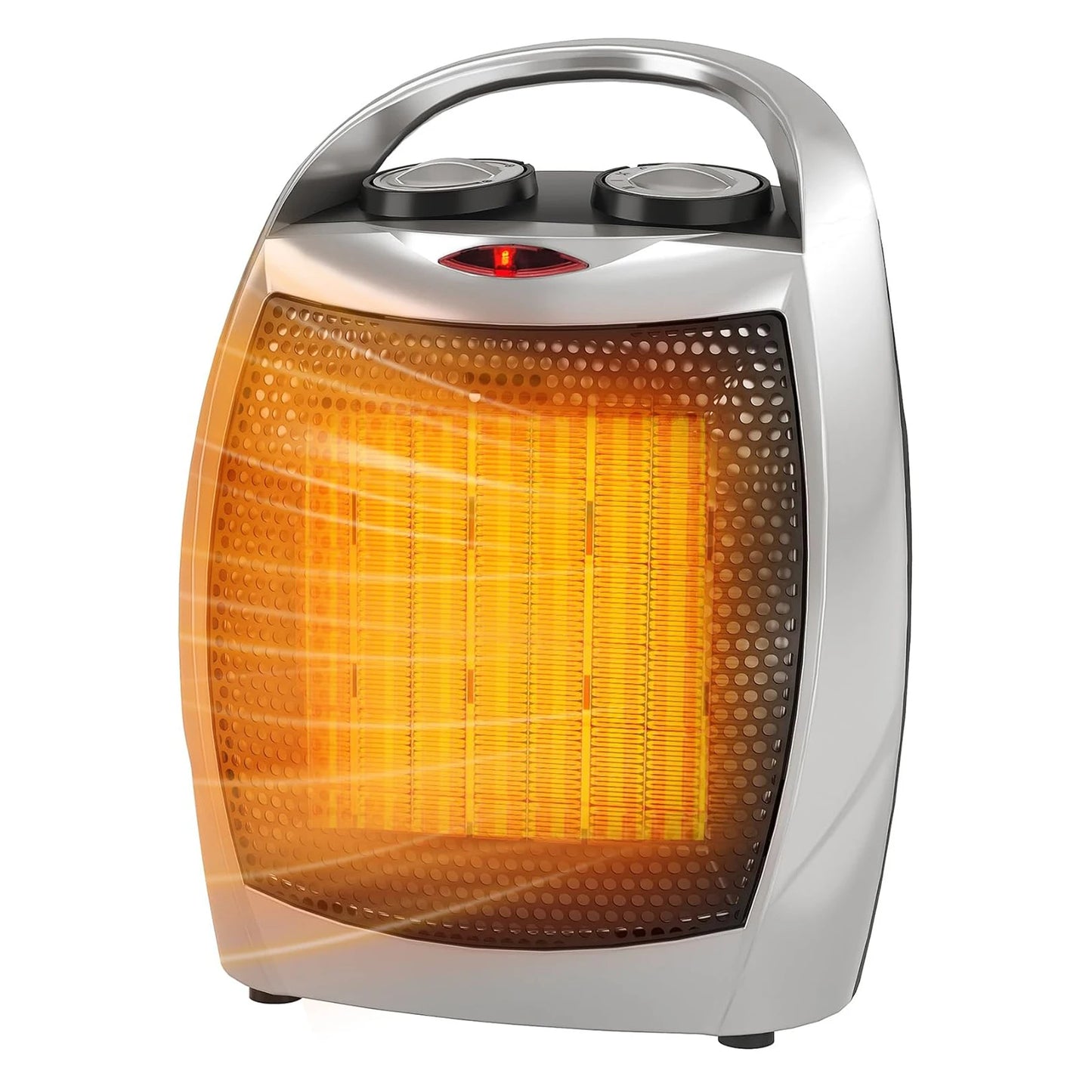 Acekool Portable Ceramic Heater And Fan 1500W Thermostat Safe Quiet