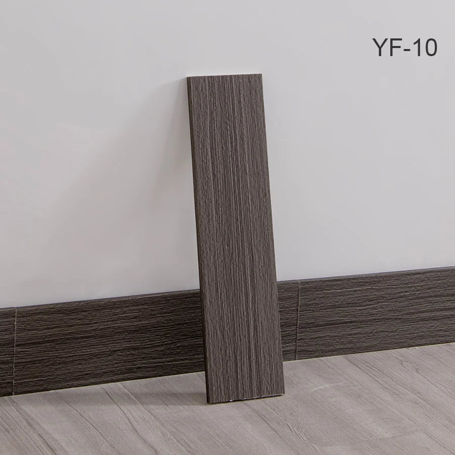 Self-Adhesive Wooden Wall Stickers Skirting Lines 10pcs
