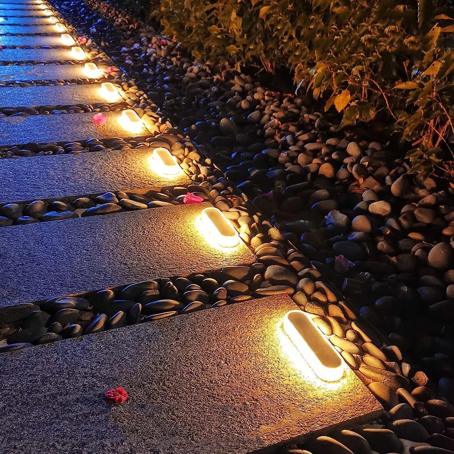 Waterproof Solar Deck Lights Automatic Garden Path IP68