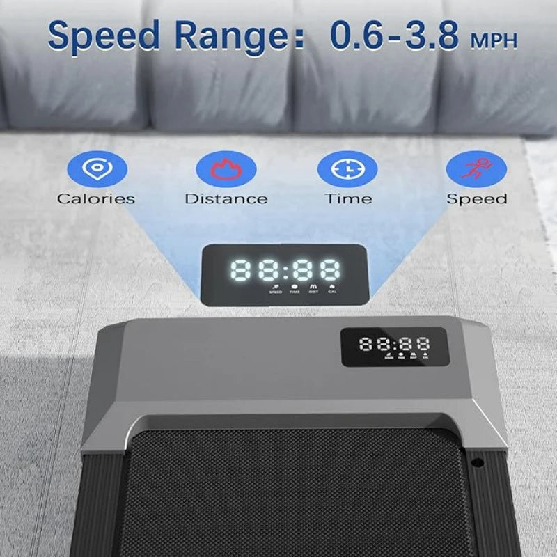 Superun 300lbs Capacity Treadmill 2.5HP 2in1 Walking Running Bluetooth LCD