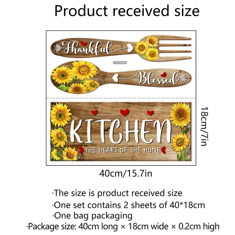 Restaurant Kitchen Wall Stickers For Home And Hallway Decor