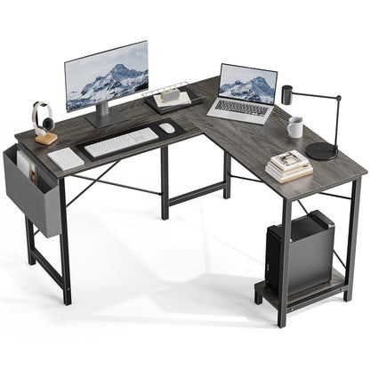 Jhk L Shape Gaming Computer Desk With Storage Shelf
