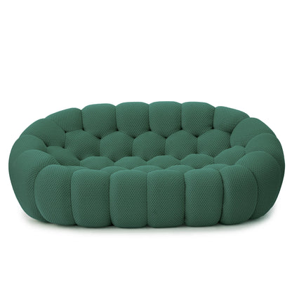 Sdorens Modern Curved Boneless Sofa 3D Knitted Loveseat