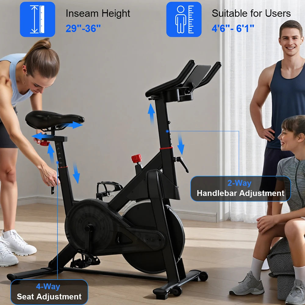 Superun 32 Level Magnetic Resistance Exercise Bike for Home