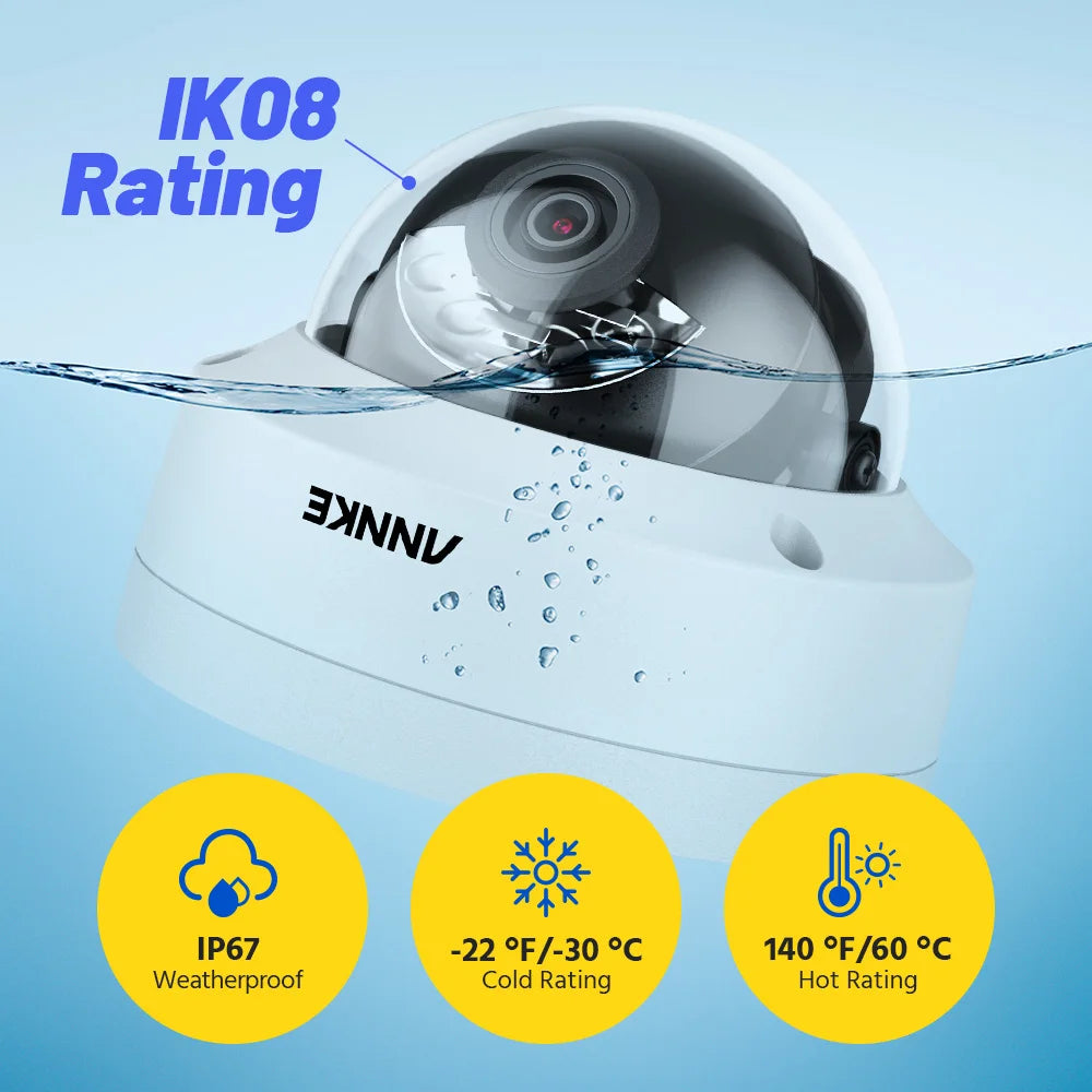ANNKE 8MP 4K IP Camera With PoE And Motion Detection