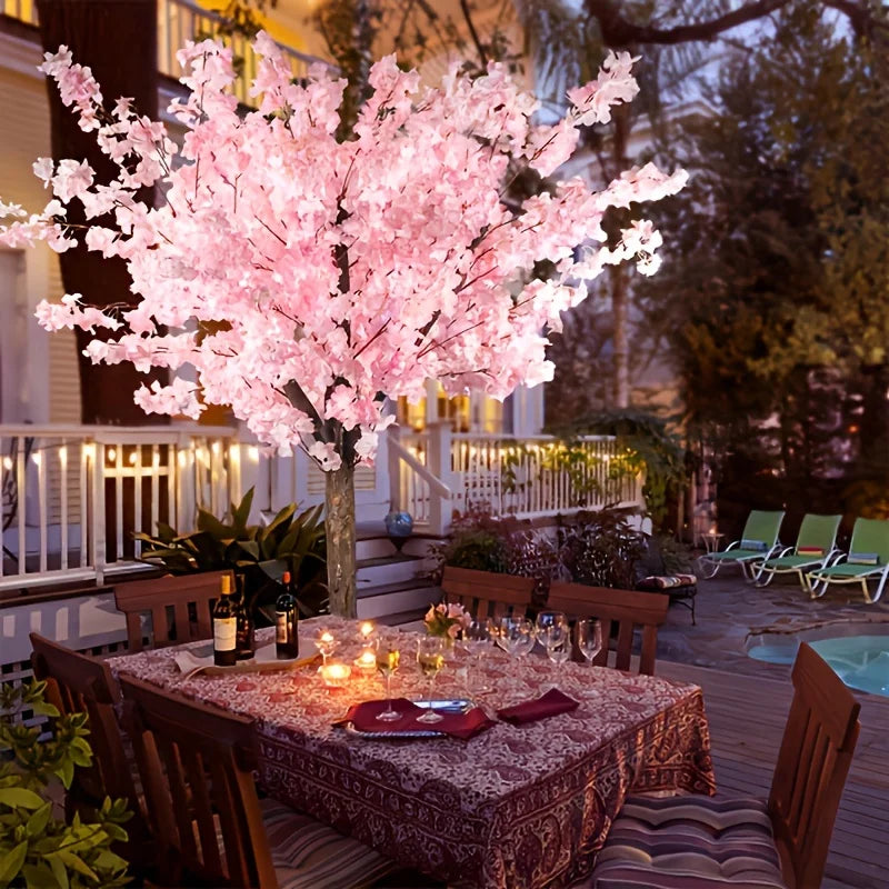 NONECN Artificial Cherry Trees Indoor Decor Blossoms