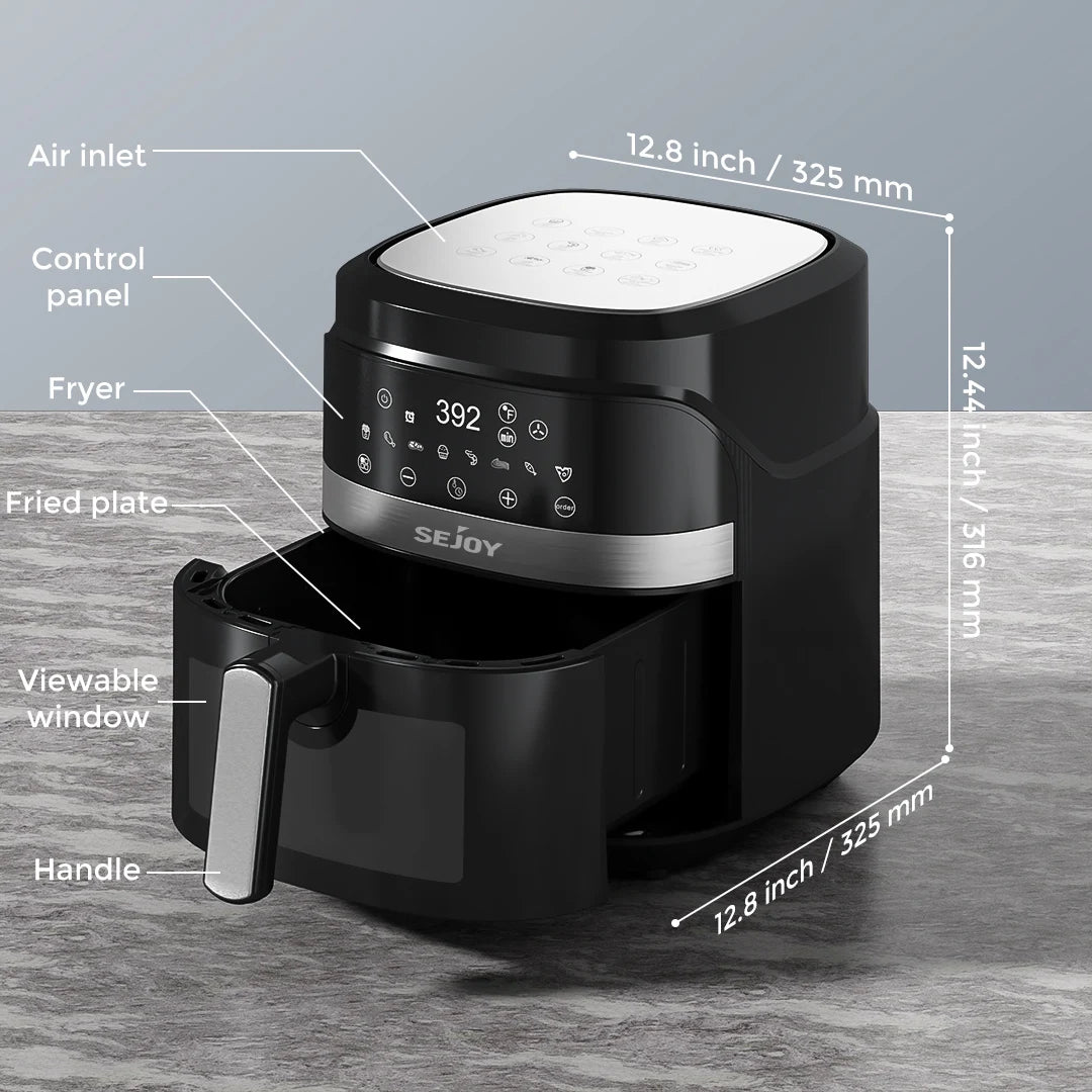 SEJOY 8 In 1 HighCapacityCountertop Air Fryer Oven