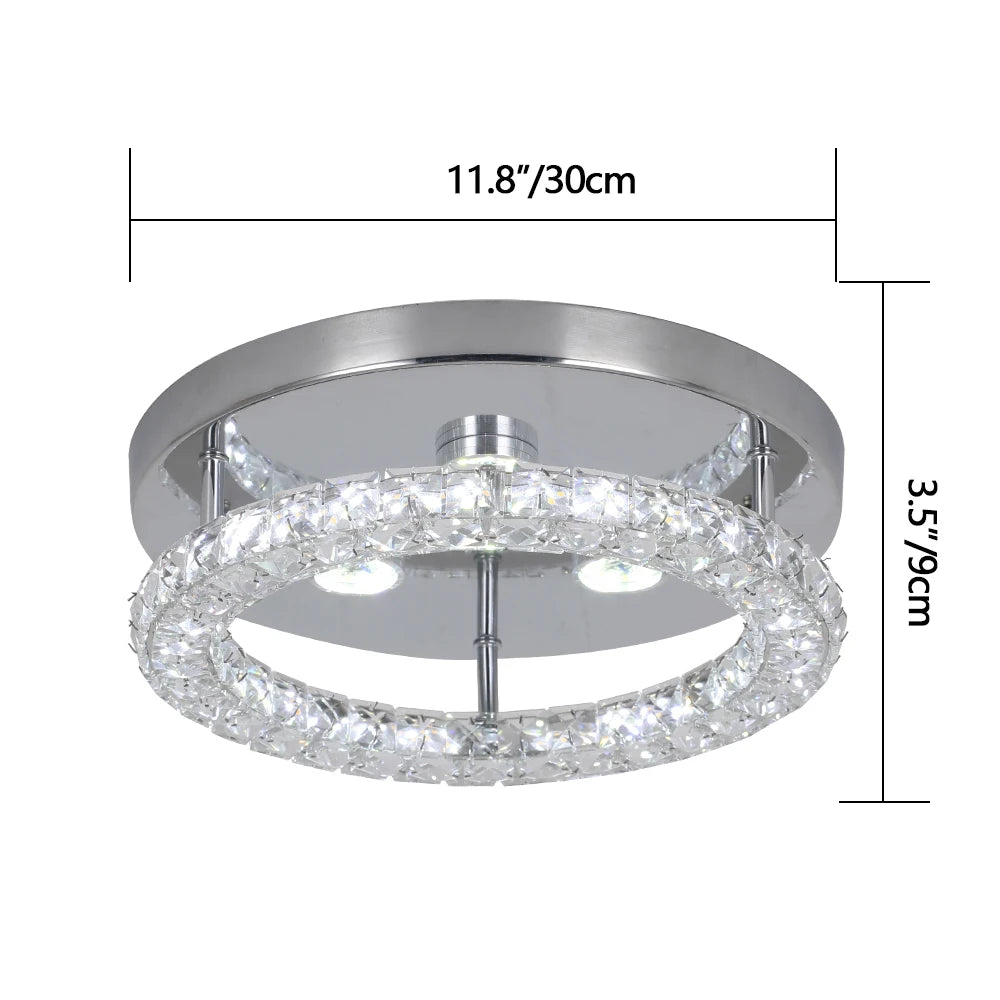 VETRULUS Crystal Chandelier Luxury Pendant Ceiling Lamp LED Living Room