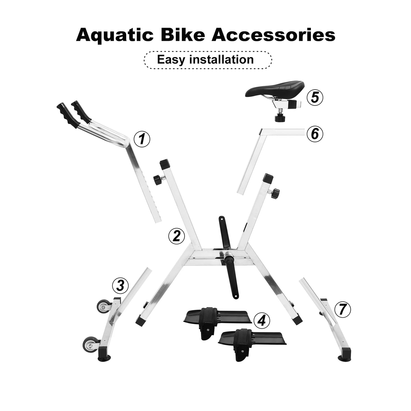 Aqua Bike Water Exercise Bike for Pool Fitness and Home Gym