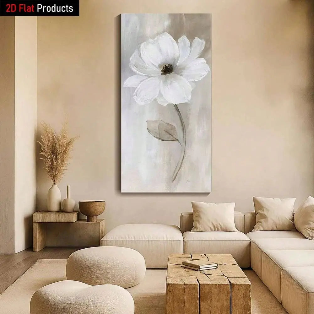 XMSJ Flower Canvas Art Print Wall Decor Impressionist Style