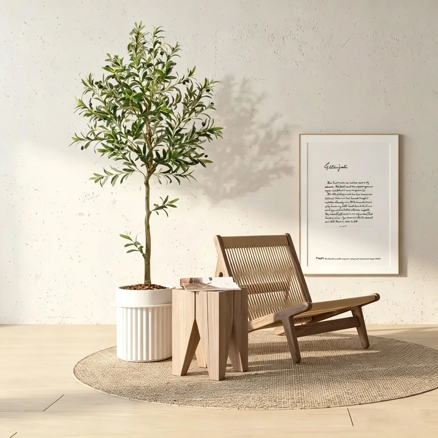 Olitree Artificial Olive Tree With Planter Pot And Realistic Foliage