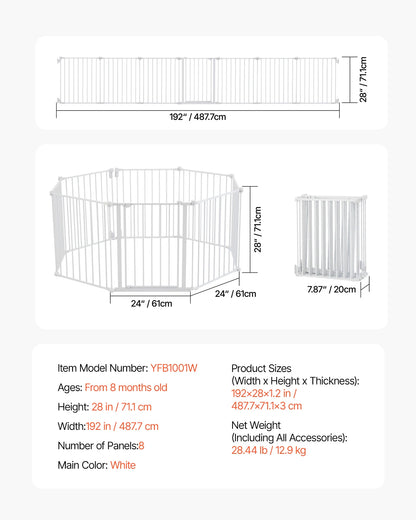 SucceBuy Walk Through Baby And Dog Gate For Home Safety