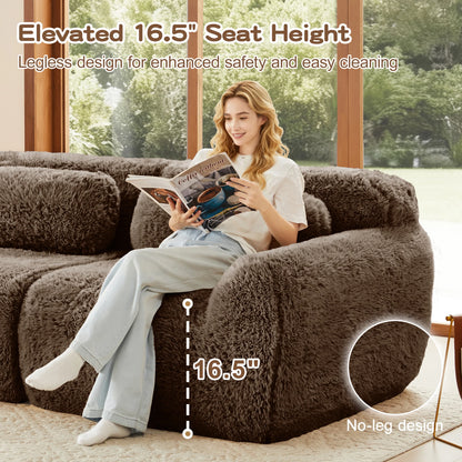 Comfortable U Shaped Modular Sofa With Ergonomic Boneless Design
