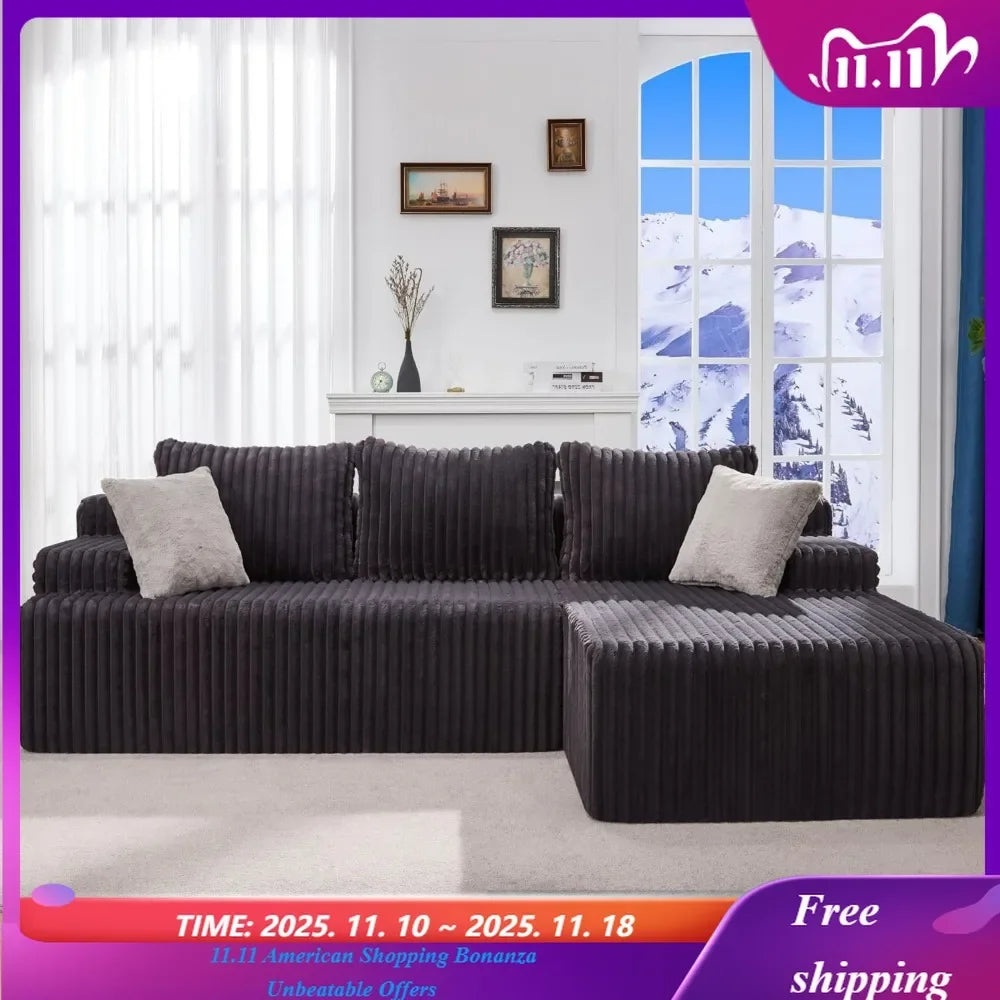 Cloud Modular Sectional Sofa Set With L-Shape Chaise