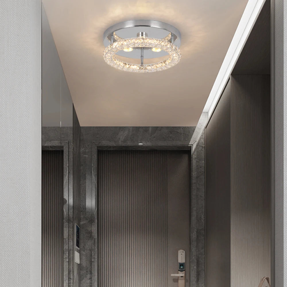 VETRULUS Crystal Chandelier Luxury Pendant Ceiling Lamp LED Living Room