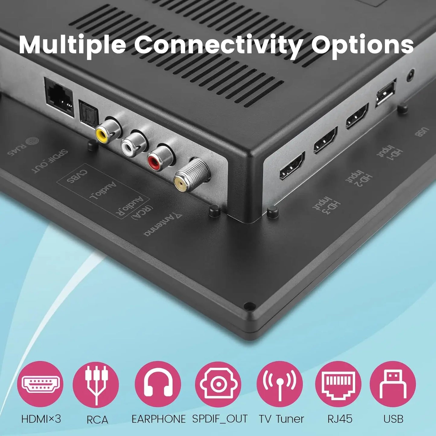 Portable Smart TV HD Screen Built In Apps HDMI USB
