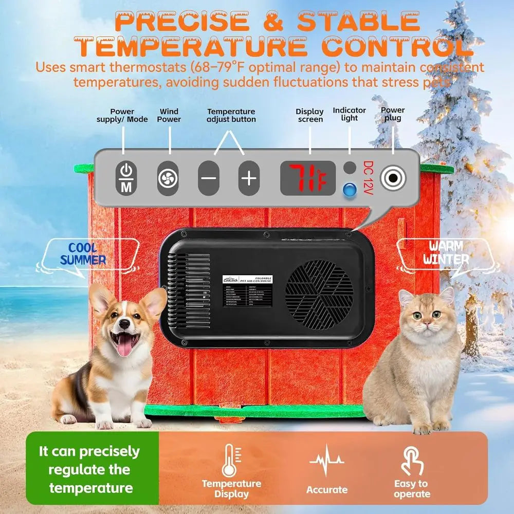 Air Conditioned Cat House 4 Season Thermo Electric Pet Shelter