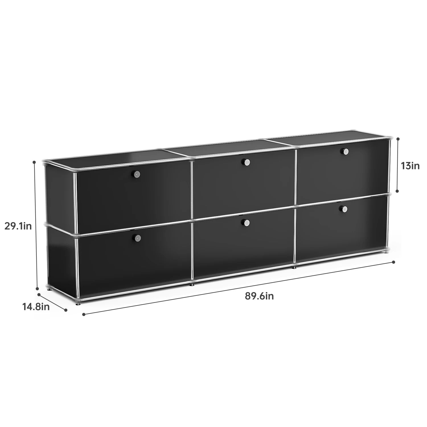 Modern Stainless Steel Storage Cabinet For Living Room And Home Office TV Stand