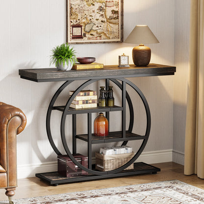 Tribesigns 4-Tier Console Table Industrial Entryway And Living Room