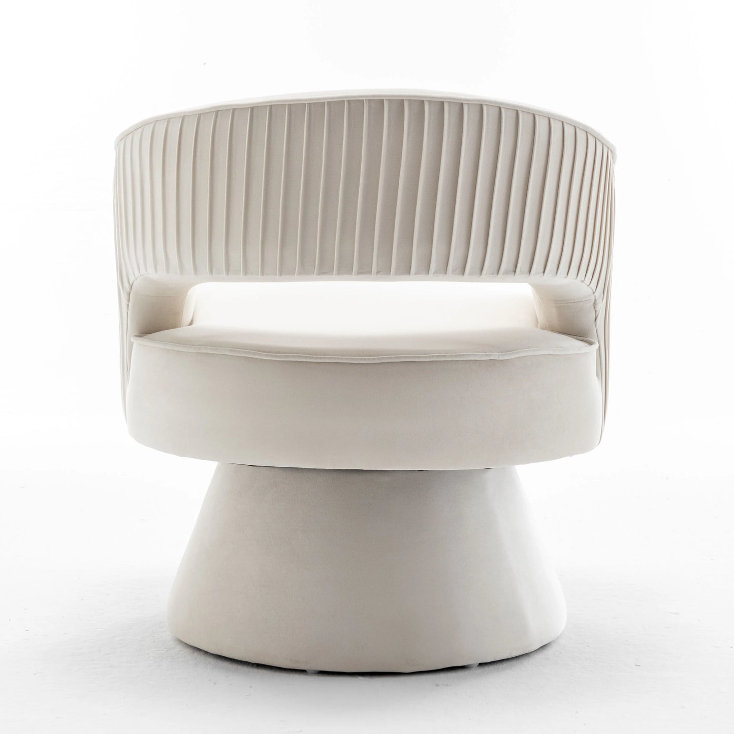Seyner Modern Velvet Swivel Arm Chair For Living Room