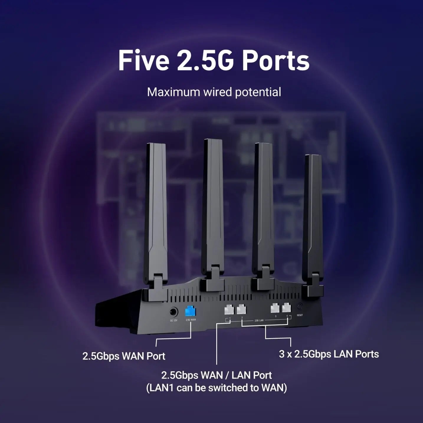 GL.iNet Flint 3 Tri-Band WiFi 7 Router VPN Ready Performance
