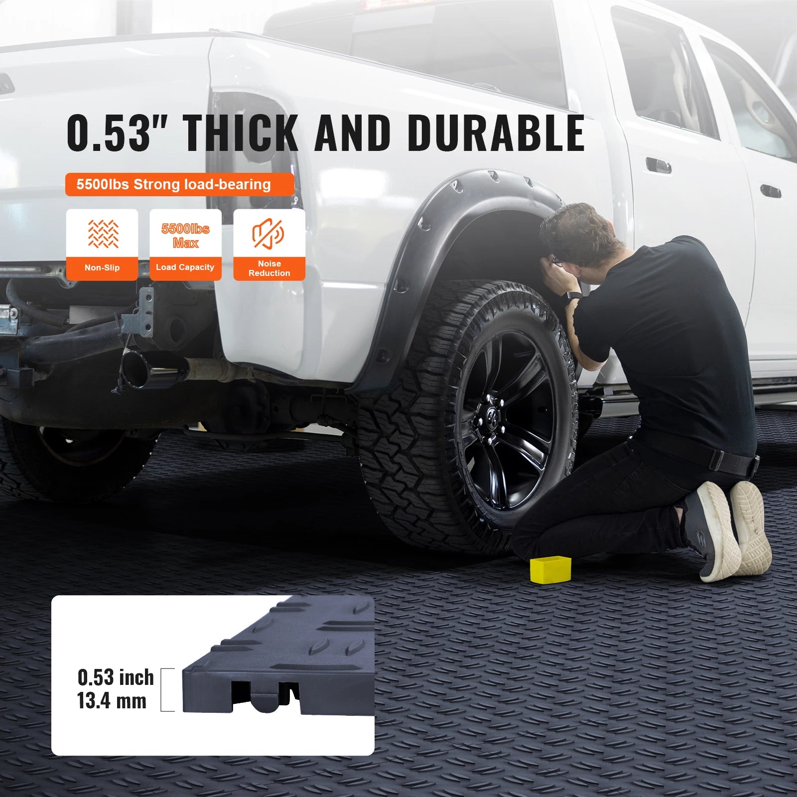 Interlocking Garage Floor Tiles 25 Pack Waterproof Non Slip