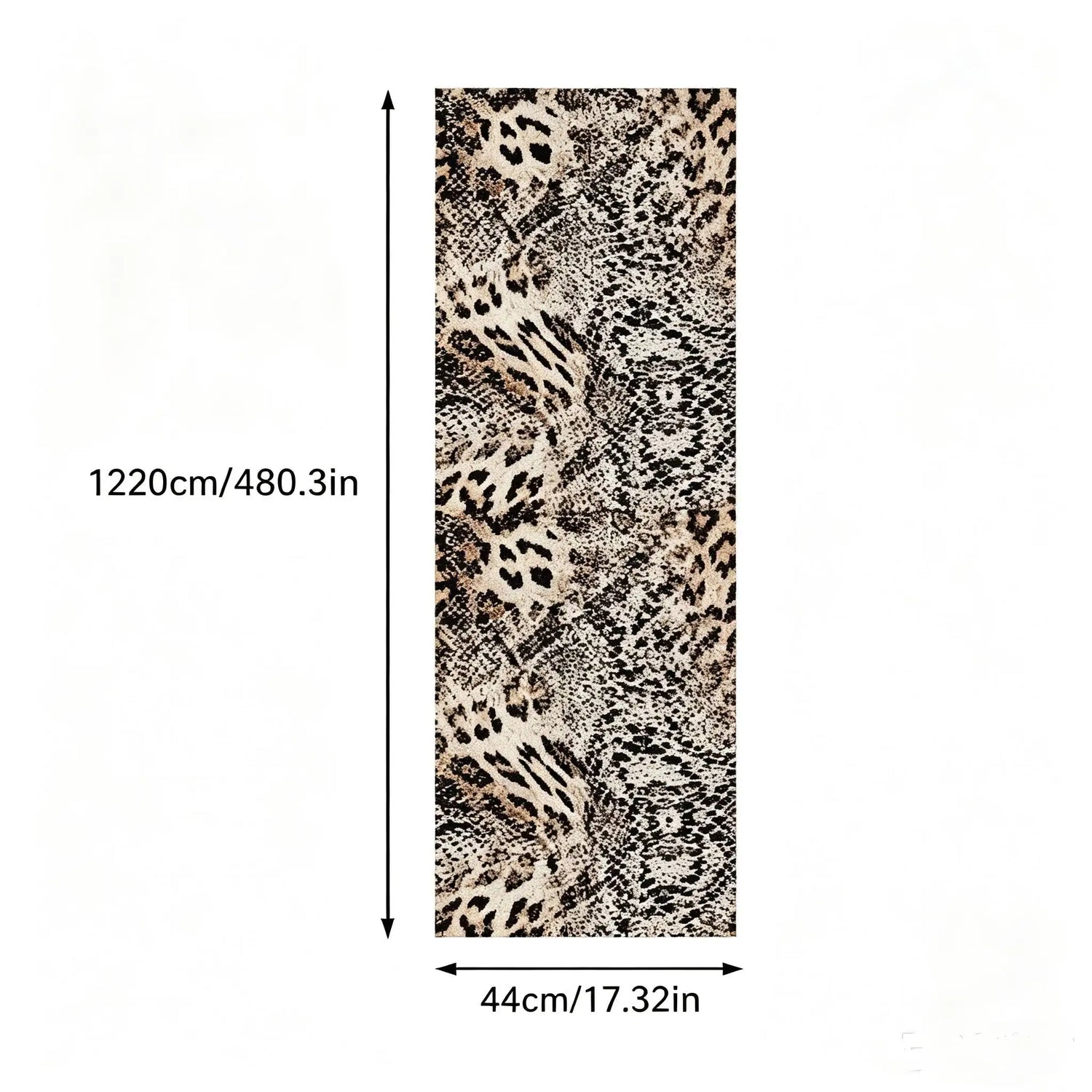 Retro Leopard Print Vinyl Peel and Stick Wallpaper Decor