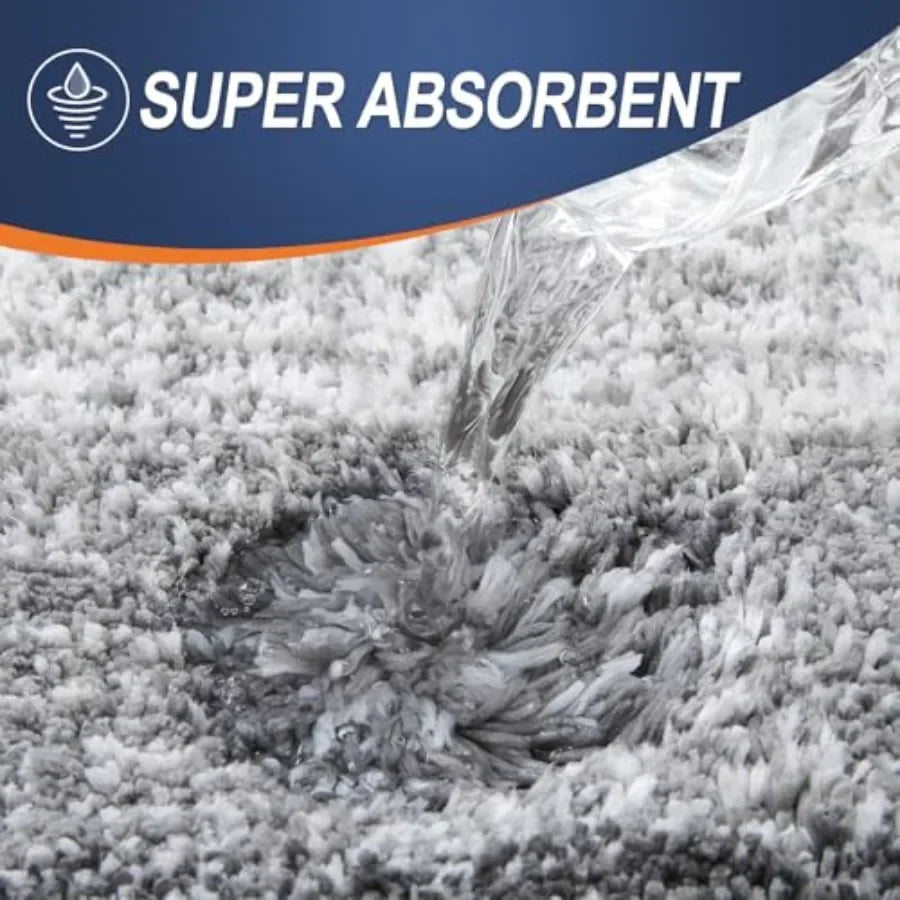 Extra Soft Microfiber Bath Rug with Non Slip Rubber Backing