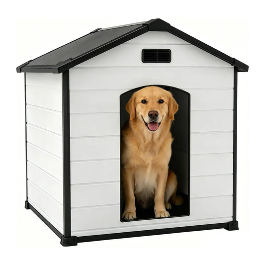 HiMISS Indoor Outdoor Waterproof Dog House With Removable Roof