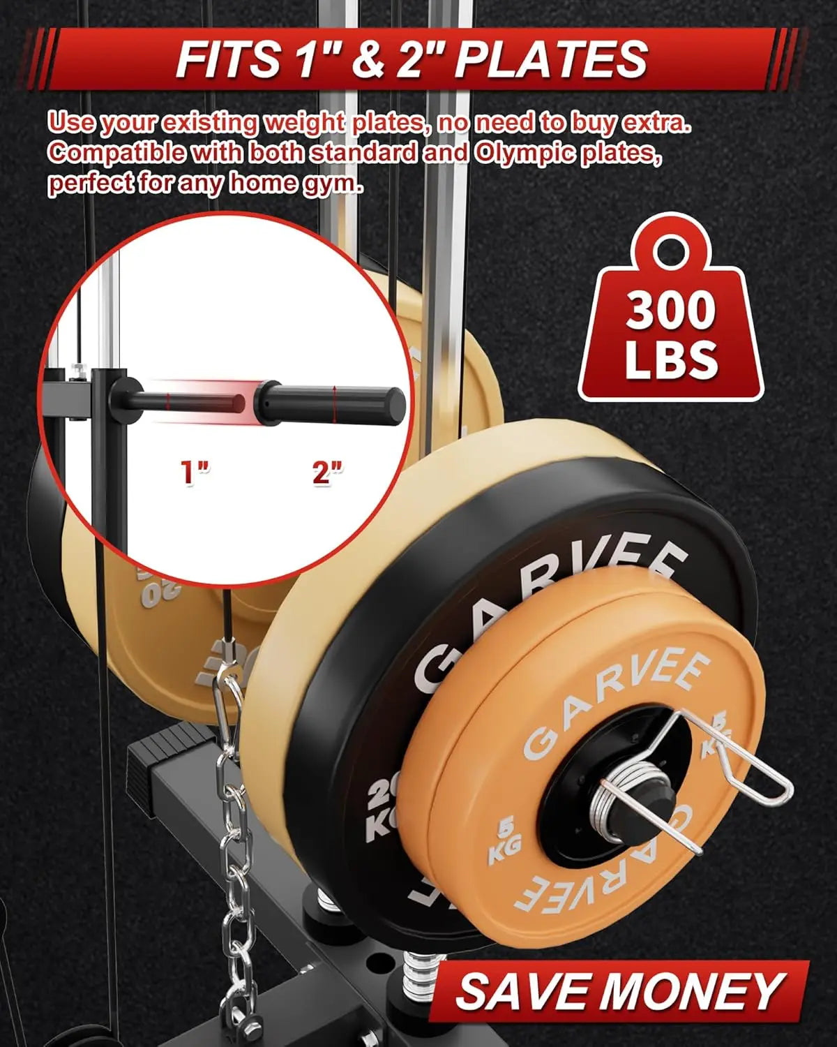 HiMISS Home Gym Machine for Full Body Strength Training Chest Press Lat Pulldown