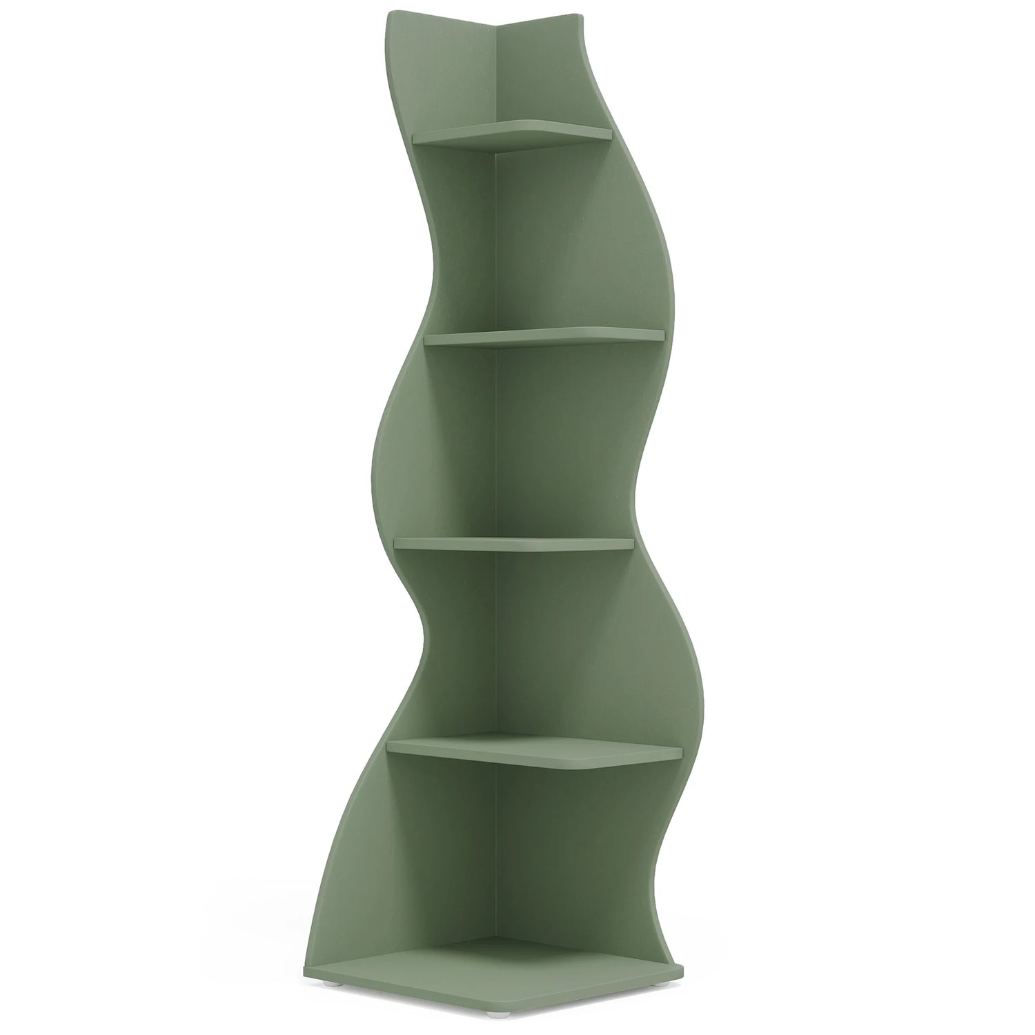 Tribesigns 5-Tier Corner Shelf Wall Bookcase and Plant Stand