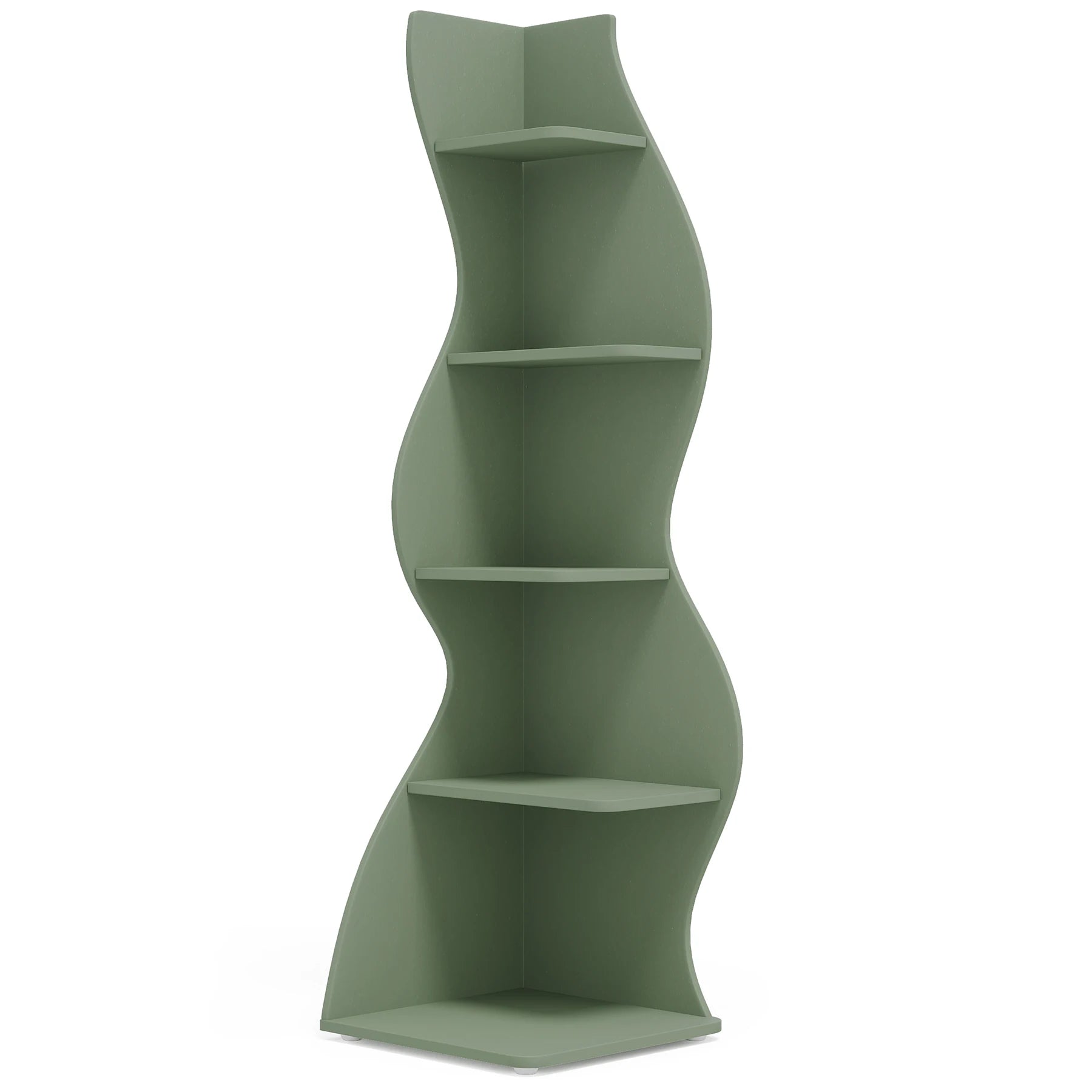 Tribesigns 5-Tier Corner Shelf Wall Bookcase and Plant Stand