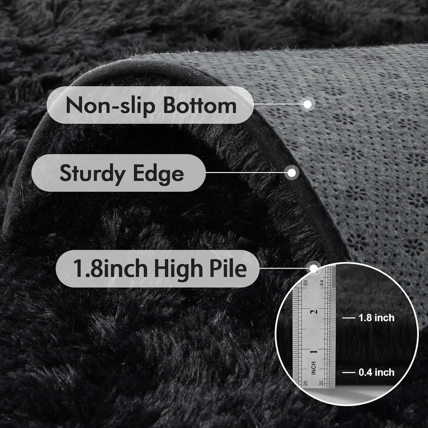 Shag Rug Ultra Soft Area Carpet For Living Room Decor