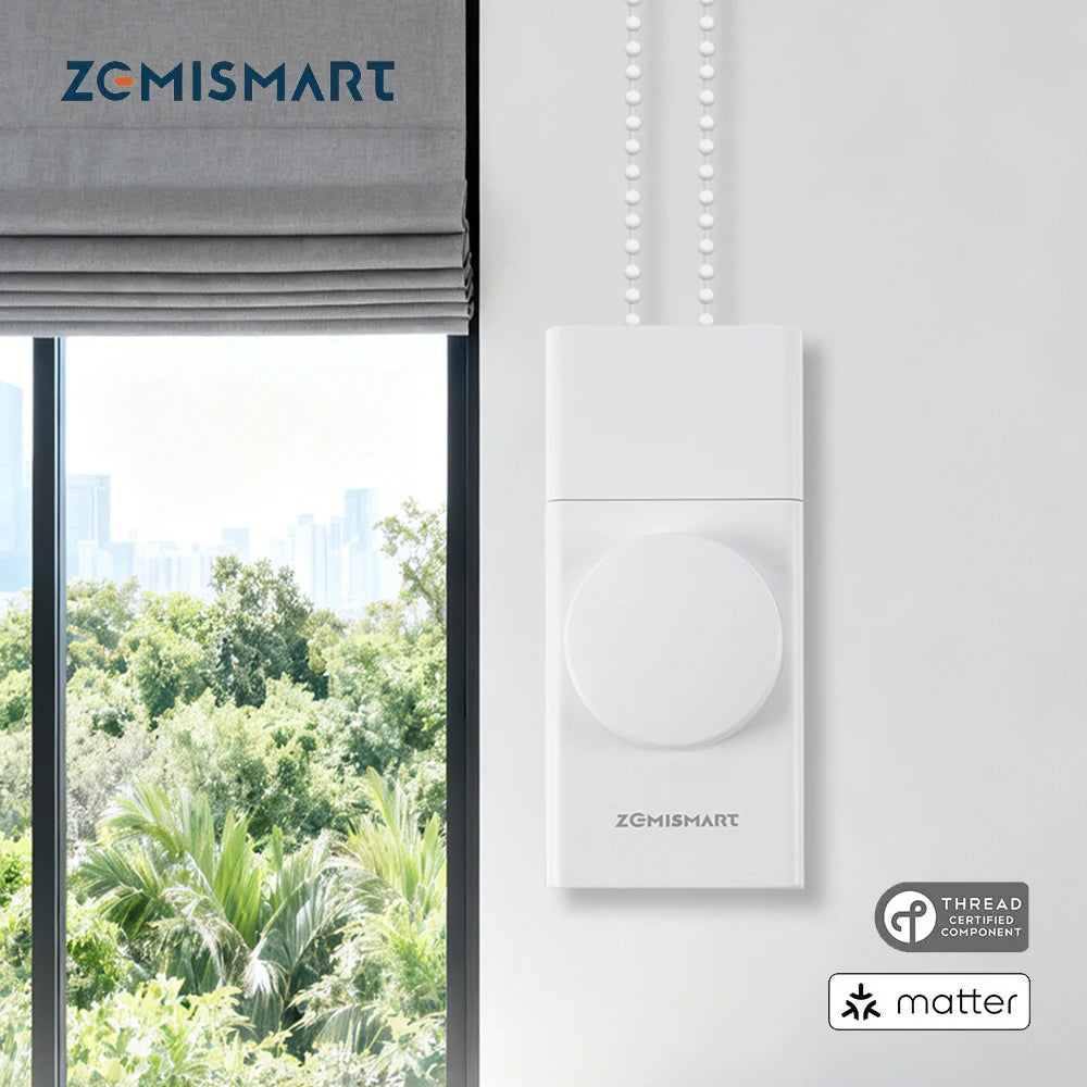 Zemismart Matter Thread Smart Roller Shade Driver With Battery