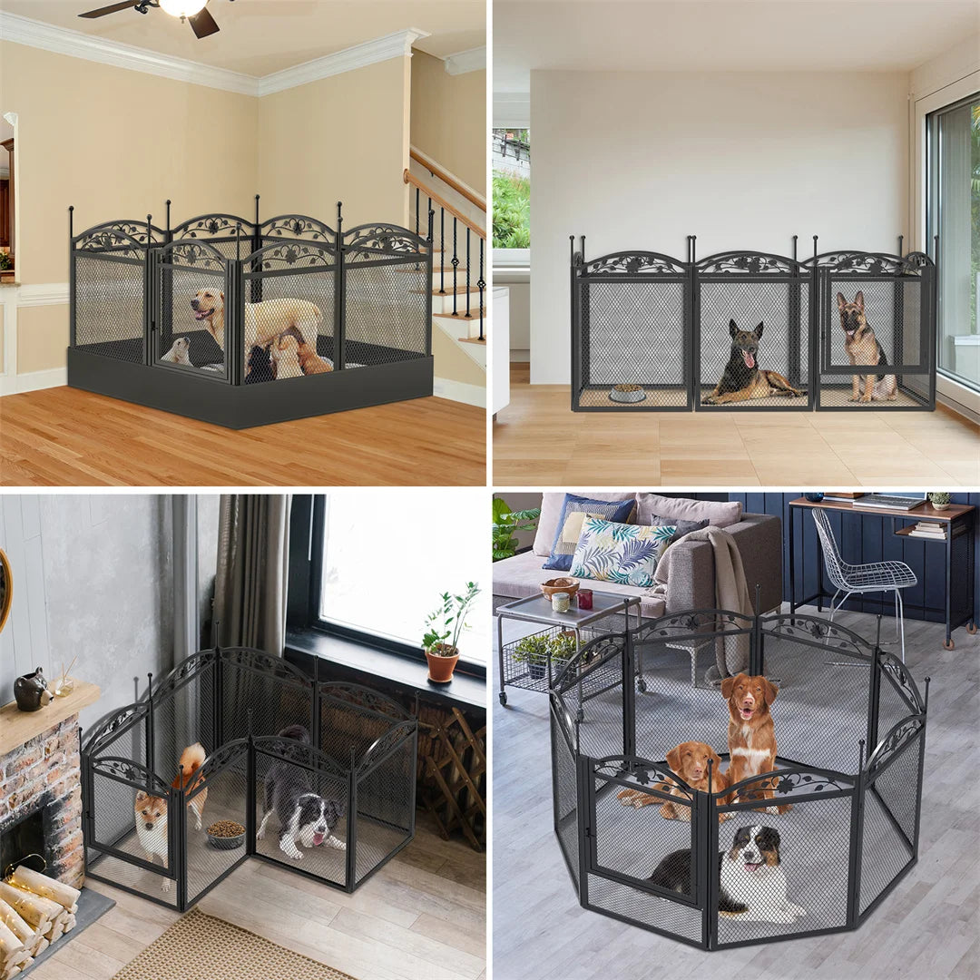 Bingopaw 8-Panel Heavy Duty Dog Playpen For Indoor Outdoor Use