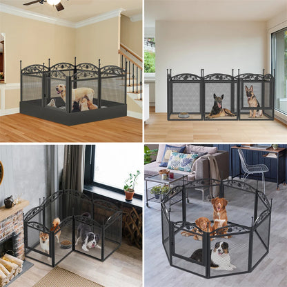 Bingopaw 8-Panel Heavy Duty Dog Playpen For Indoor Outdoor Use